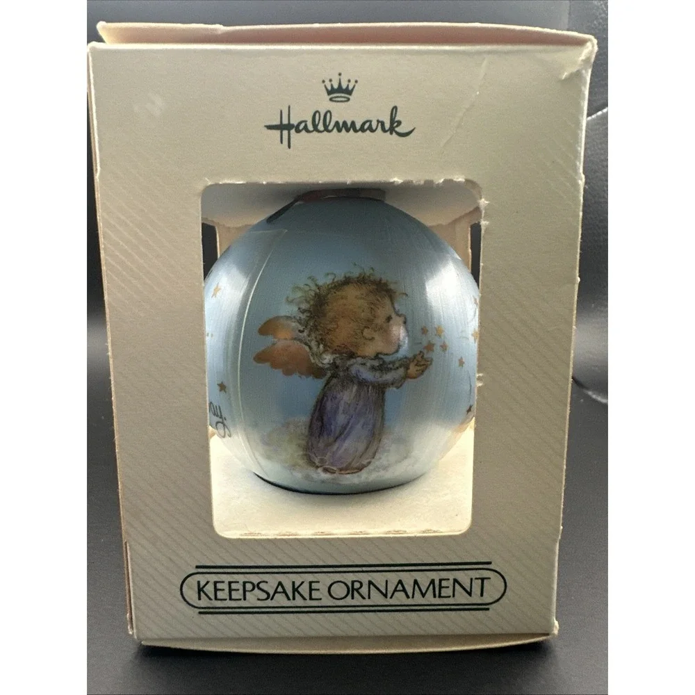 Vtg 1984 Hallmark Unbreakable Satin Ornament 